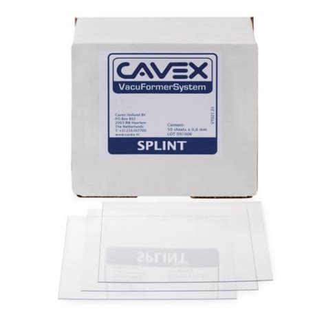 Cavex Splint X Heavy Transparent X X Mm St Dentalringen