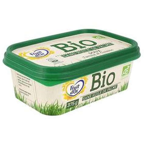 Margarine Doux Sans Huile De Palme BIO Fruit D Or 375 G La Belle