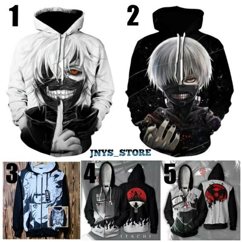 Jual Jaket Anime Tokyo Ghoul Jaket Sweater Harakiri Kaneki Ken Sweater