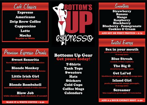 Bottoms Up Espresso Menu Starbmag