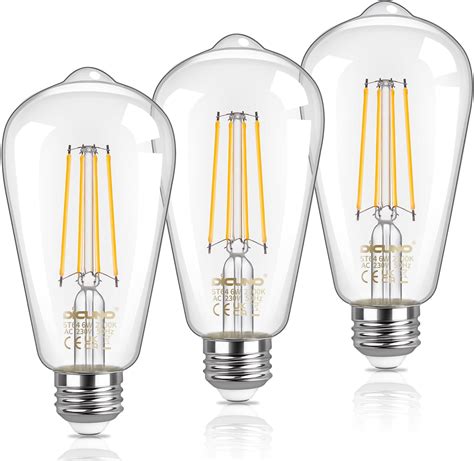 Wedna W E Edison Led Gl Hbirne Vintage St Antike Led Filament