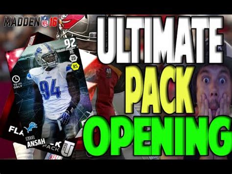 ULTIMATE PACK OPENING TWO MORE FLASHBACK PACKS MADDEN 16 ULTIMATE