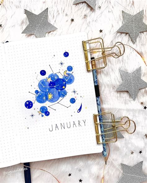 39 Best January Bullet Journal Cover Spreads Juelzjohn