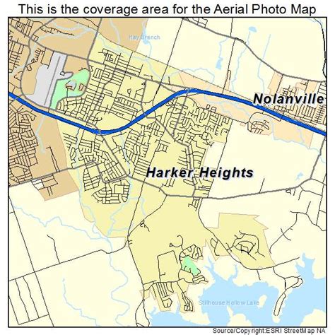 Aerial Photography Map of Harker Heights, TX Texas