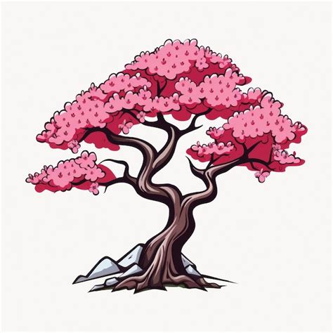 Japanese Tree Illustration Vectors And Illustrations For Free Download