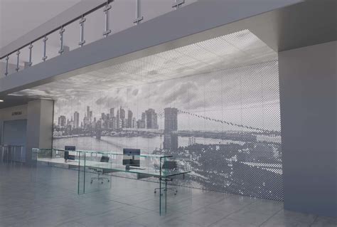 Perforated Wall And Panel System Arktura Vapor® Graphic Perf® Custom