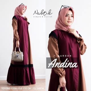 Jual Gamis Lebaran Model Gamis Terbaru Cuci Gudang Andina Dress