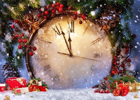 Amazon Alltten 8x6FT Christmas Backdrop Christmas Clock Countdown