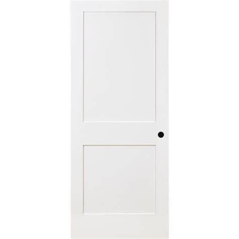 Steves Sons 24 In X 80 In 2 Panel Square Shaker White Primed Solid Core