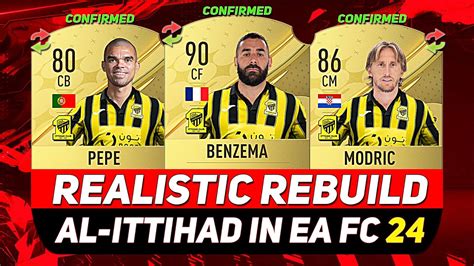 AL ITTIHAD REALISTIC REBUILD ON EA FC 24 CAREER MODE Ft BENZEMA