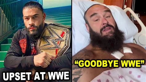 Roman Reigns Upset At Wwe Braun Strowman Says Goodbye Wwe Wwe News