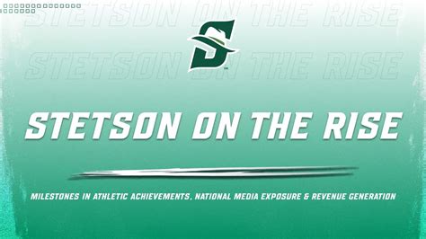 Stetson Athletics Celebrates Record Breaking Year Stetson Today