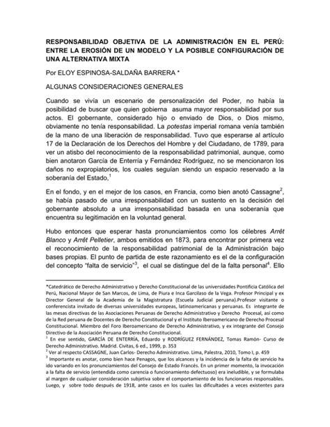 responsabilidad objetiva de la administración