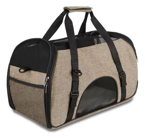 Mochila Transportadora Perro Gato Duke S Bolsa Mascotas Ch Color Beige