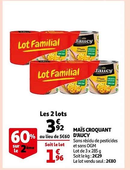 Promo Ma S Croquant D Aucy Chez Auchan Icatalogue Fr