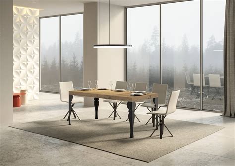 Tavolo Allungabile 90x180 284 Cm Paxon Premium Quercia Natura Telaio