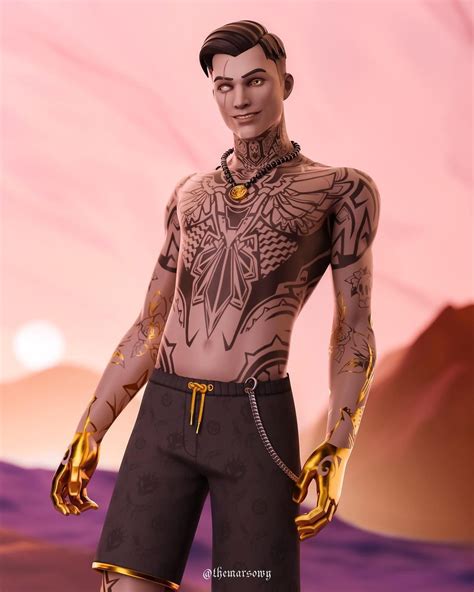 Hot Summer Midas Fortnite Shirtless Men Gamer Pics