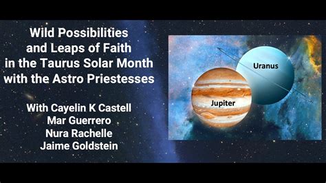 Jupiter Uranus Conjunction Wild Possibilities And Leaps Of Faith Taurus