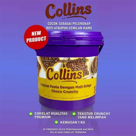 Jual Collins Pasta Dengan Malt Krispi Choco Crunchy 1 Kg Promo Halal Di