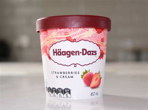 Review Of Haagen Dazs Strawberries And Cream Ice Cream Scoop Club