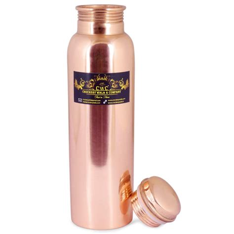 Brown Crockery Wala Company Pure Copper Bottle Set Of At Rs