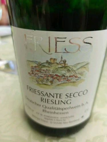 Weingut Friess De Rheinhessen Neu Bamberger Heerkretz Kabinett