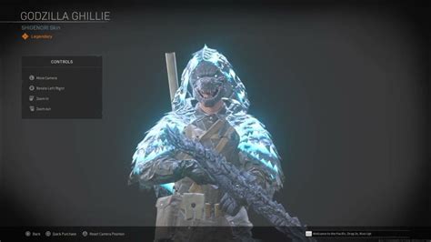 New Godzilla Operator Skin Added To Warzone And Vanguard Youtube