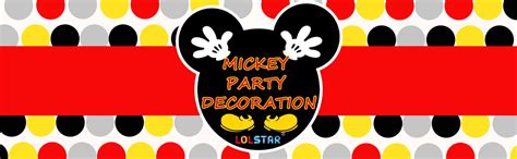 Lolstar Mickey Birthday Party Supplies 5 Packs Of 3 3x6 6