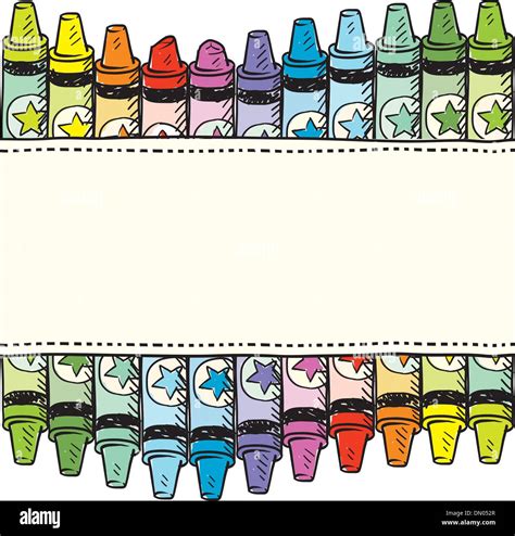 Crayons Border Clip Art