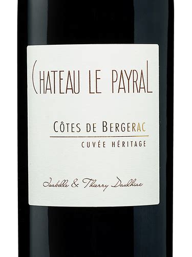 Château Le Payral Cuvée Heritage Côtes de Bergerac Vivino US