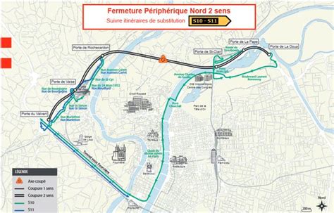 Lyon Le périphérique nord de nouveau fermé six semaines cet été