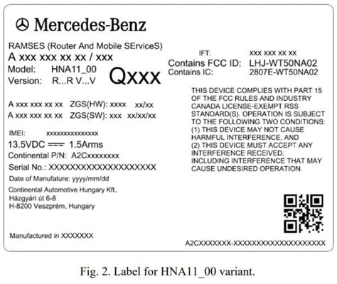 Continental Hna Telematics Control Unit Instruction Manual