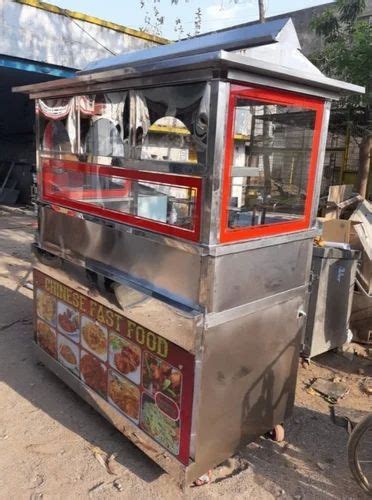 Stainless Steel Rectangular Chinese Fast Food Display Counter At Rs