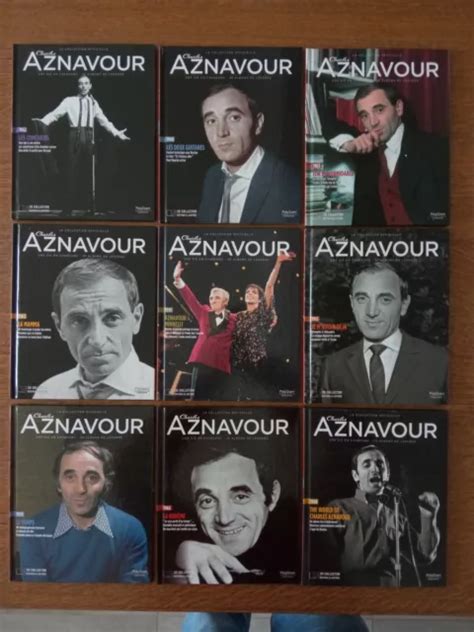 Charles Aznavour La Collection Officielle Lot De Livres Cd