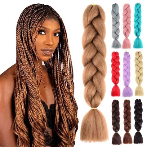 Resistant Heat Diy Hair Long Boxing Braids African Braid Wig Hair