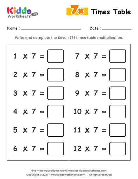 Multiplication Table Worksheet Printable Pdf | Cabinets Matttroy