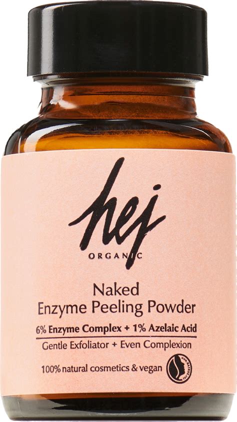 Enzym Peeling Pulver Hej Organic Naked Enzyme Peeling Powder Makeup Se