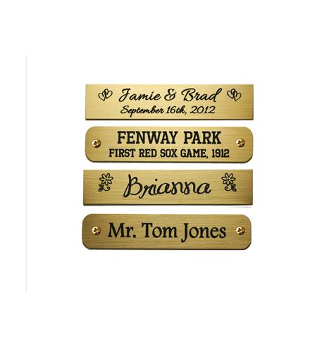 2 12 W X 12 H Custom Engraved Brass Plate