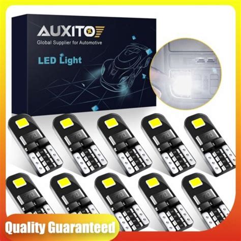 AUXITO T10 LED License Plate Light Interior Bulbs 6000K White 168 W5W