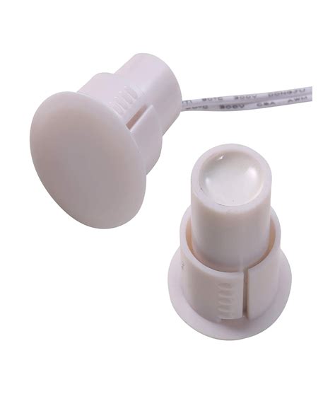 Nc Wired Magnetic Alarm Contact Sensor Detector Reed Switch White Color