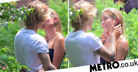 Justin Bieber And Hailey Baldwin Look Smitten As Pair Share Kiss