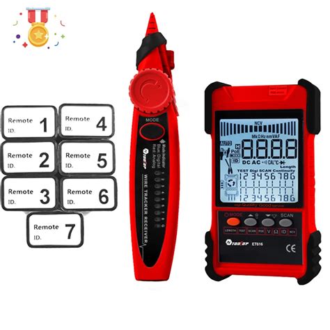 TOOLTOP ET616 ET618 Tester kabli sieciowych z wyświetlaczem LCD analogi