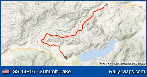 Ss 1316 Summit Lake Stage Map Wild West Pro Rally 1998 🌍 Rally