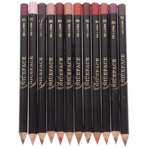 Brown And Red Waterproof Lip Liner Set Nabi Color Pens Ebay