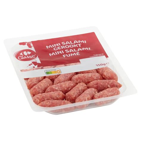 Classic Mini Salami Gerookt 150 g Carrefour België