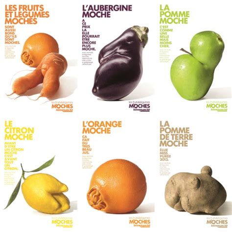 Les fruits et les légumes moches Food waste campaign Food waste