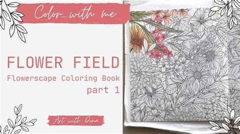 Colouring Coloring Books Coloring Pages Flower Field My Flower