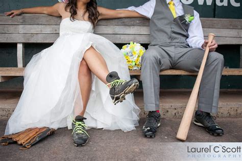 Pin By Samantha Jones On Burgundy Wedding Softball Wedding Baseball Wedding Photos Baseball