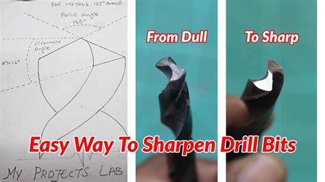 How To Easily Sharpen Drill Bits Youtube