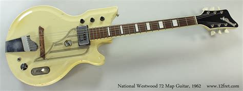 1962 National Westwood 72 Map Guitar